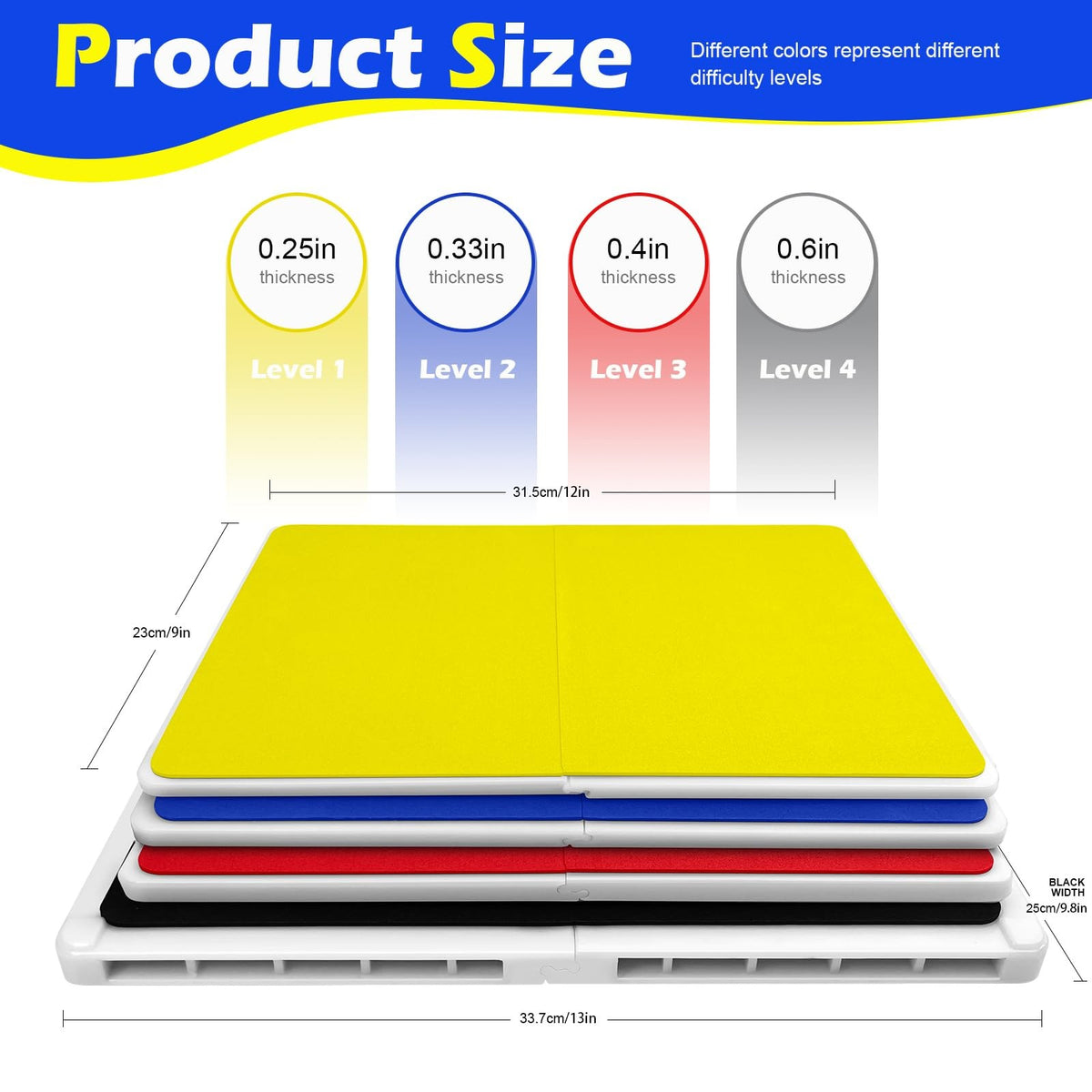 Rebreakable Martial Arts Breaking Boards Set for Kids and Adults - 4 Colors