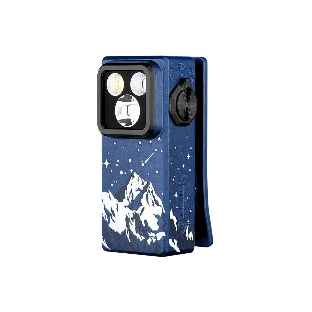 Olight Oclip Ultra Snowy Summit Clip-On Light 530 Lumens Flood Spot UV