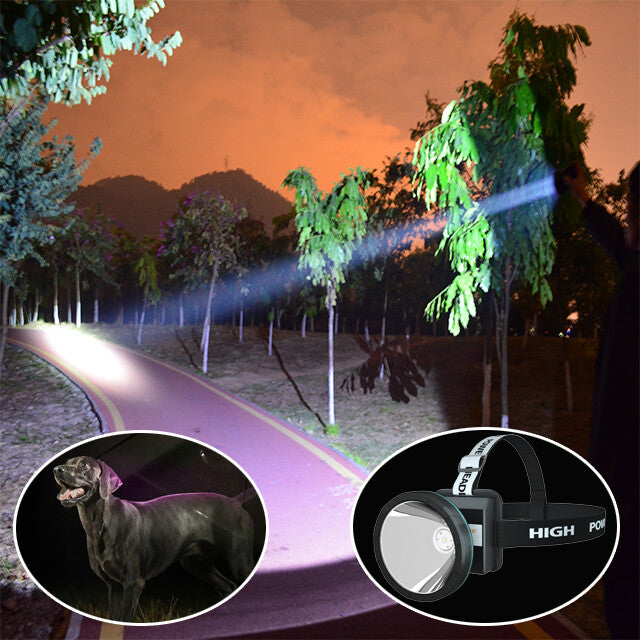 Rechargeable LED Headlamp for Camping, Hunting, Mining & Outdoors