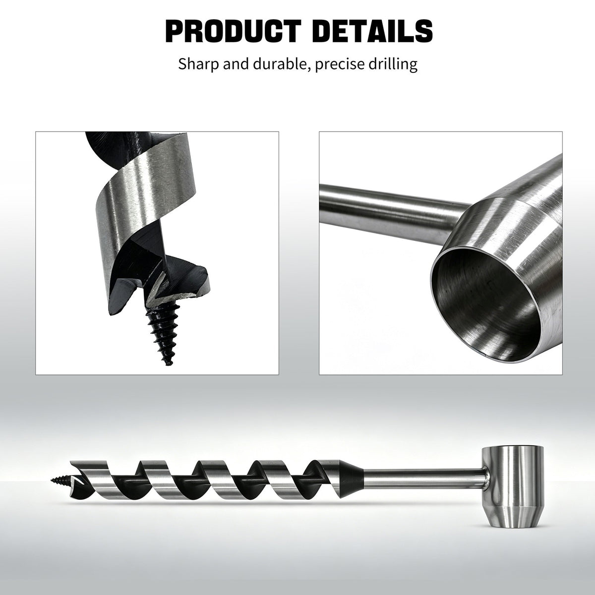 1-Inch Wood Auger Drill Bit for Hand Drilling Bushcraft & Survival