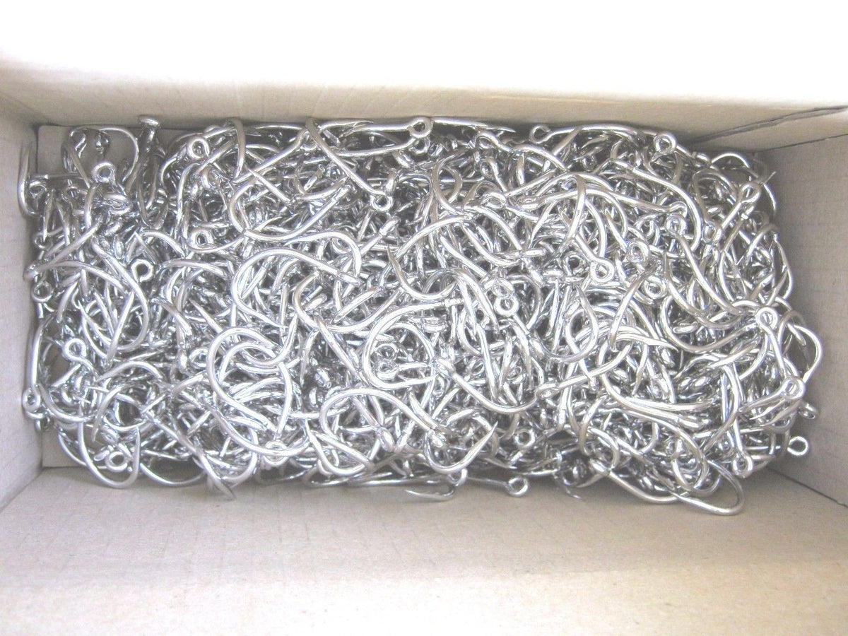 Eagle Claw 4/0 Nickel Live Bait Hooks - Tuna, Wahoo, Dorado Fishing Hooks