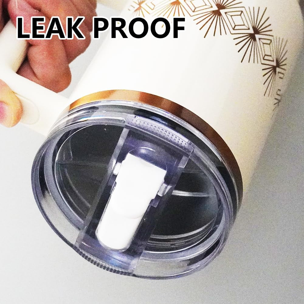 64 oz Leak Proof Flip Straw Lid for Stanley Quencher H2.0 & ProTour Tumbler