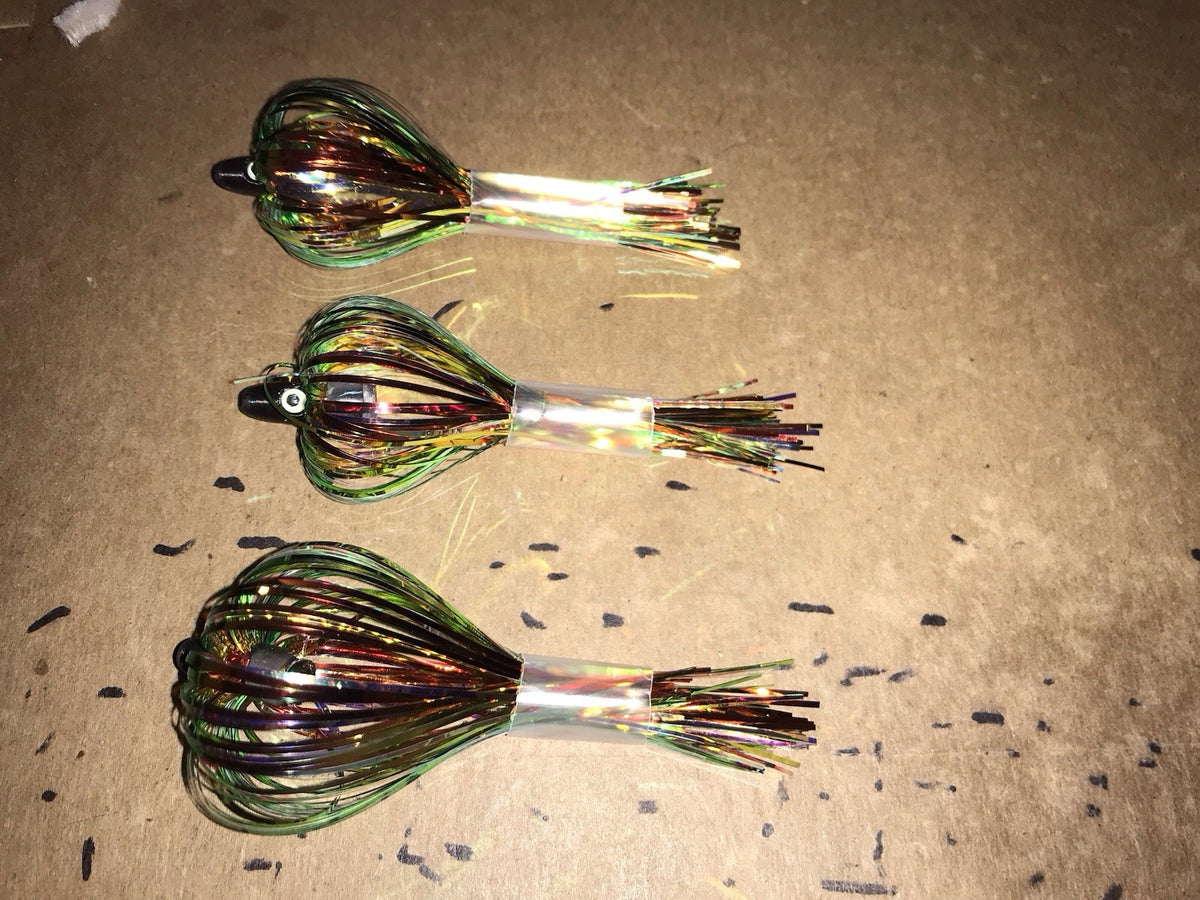 Double UV Salmon Trolling Fly Pack 4-Inch Unrigged for Fishing