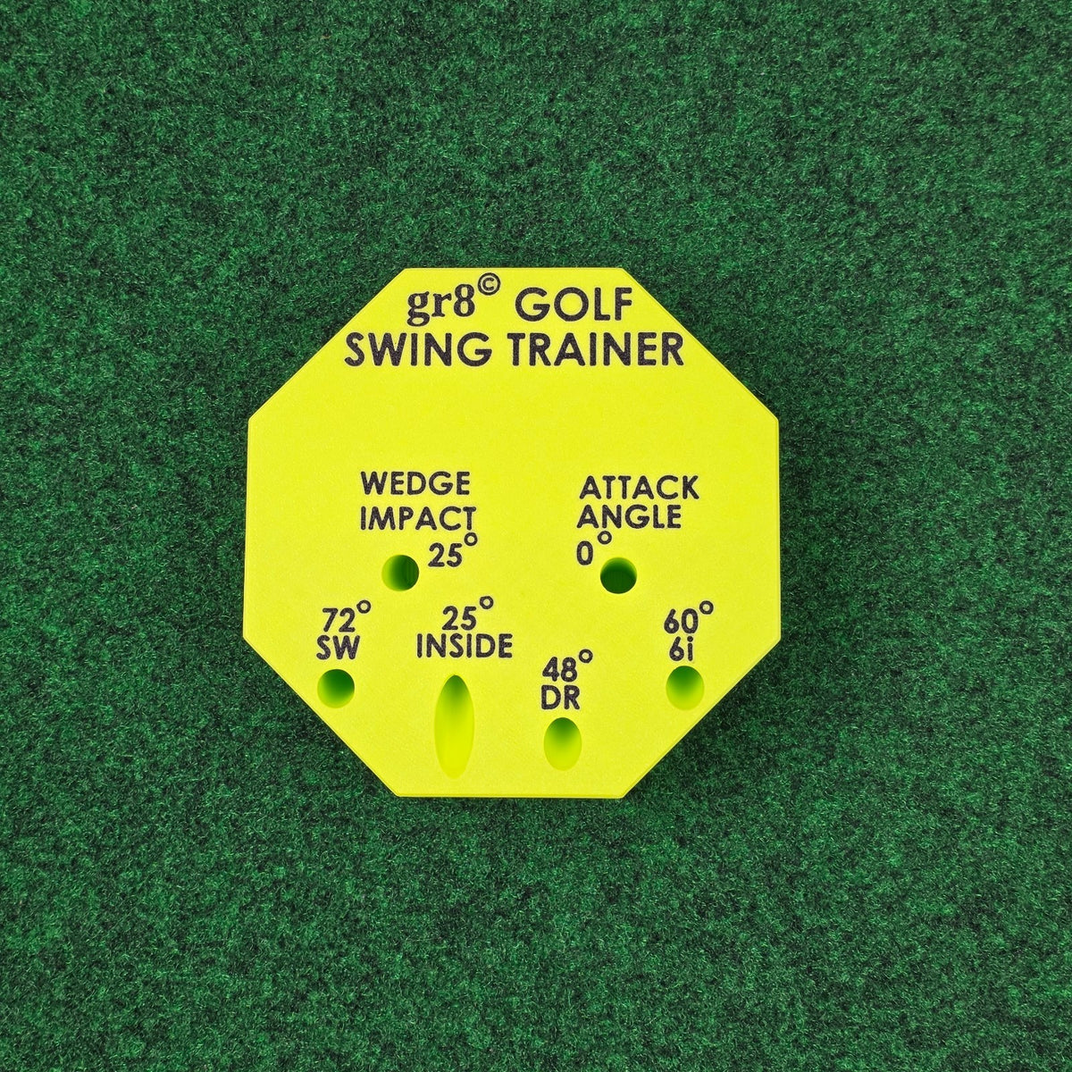 Compact Golf Swing Trainer with Alignment Stick - Weighted & Adjustable for Left/Right Hand