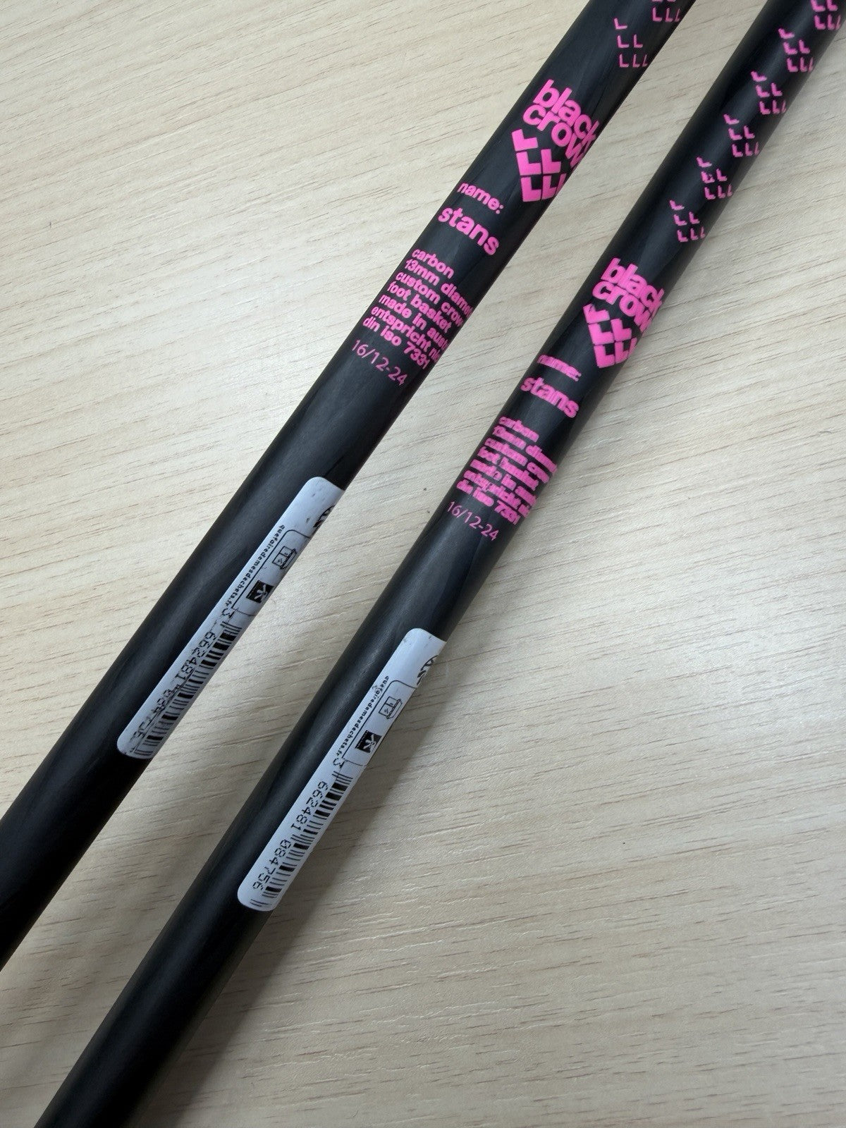BlackCrows Stans Pole Pink and Black 125cm Carbon Ski Poles