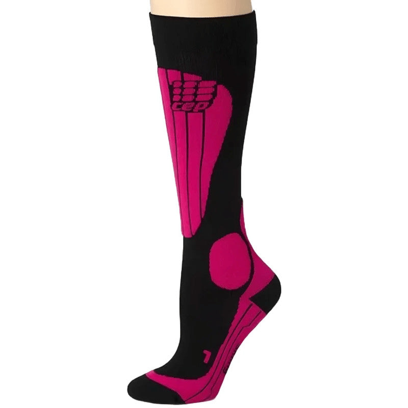 Men's Winter Ski Compression Knee Socks - Black or Green, Size III