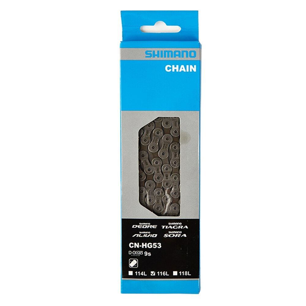 Shimano 9-Speed MTB Chain CN-HG53 116 Links Durable Mud-Shedding Design
