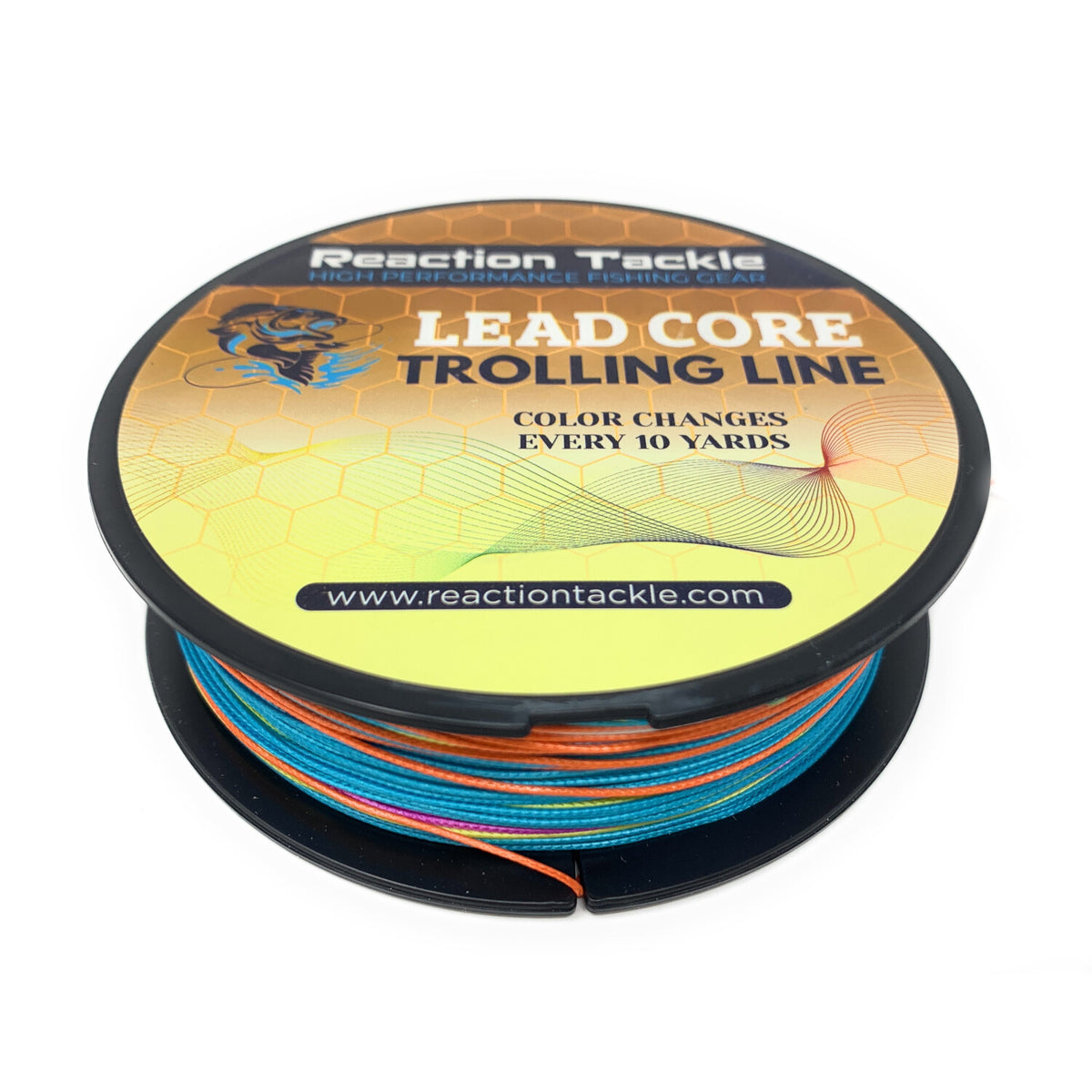 Reaction Tackle Lead Core Metered Trolling Line with Color Change Every 10 Yards