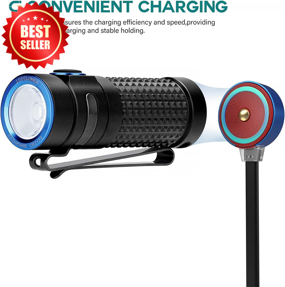 Olight MCC3 Magnetic Charger for Baton3 Warrior Mini2 Seeker 3 Pro