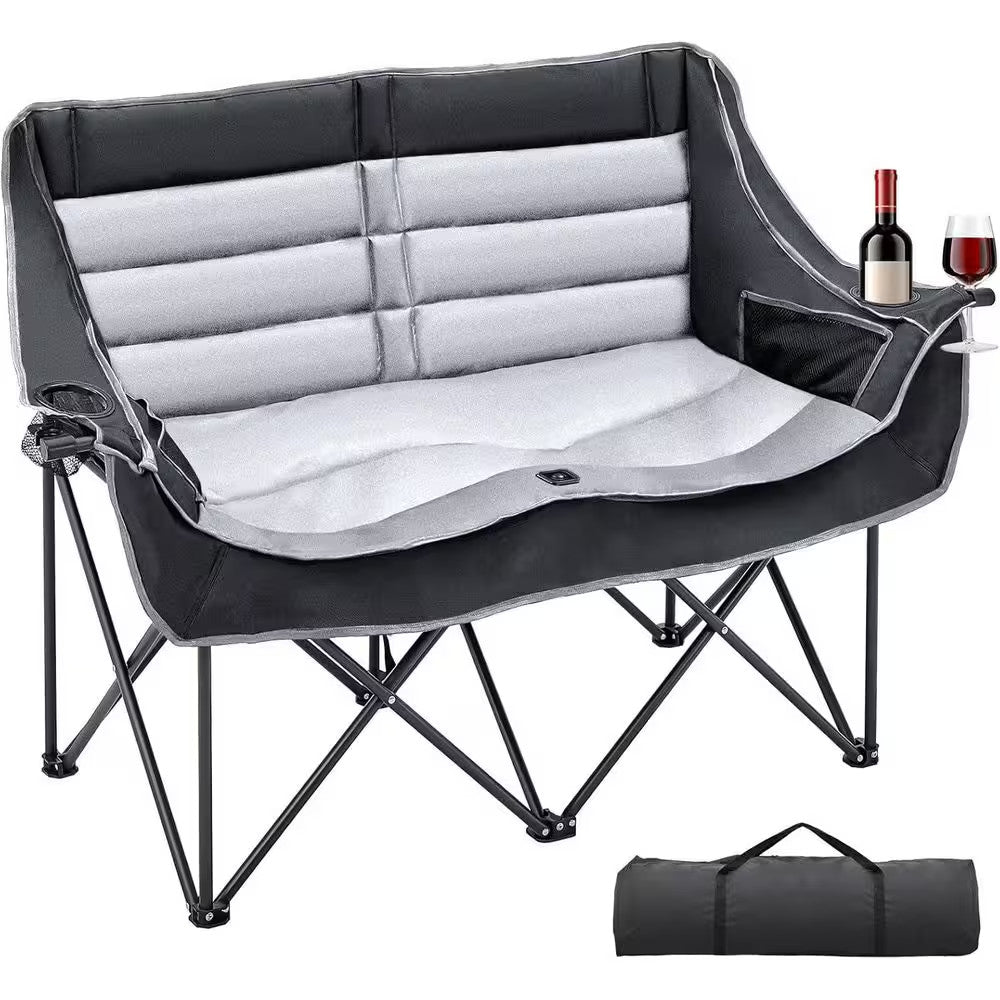 XXXL Oversized Padded Camping Loveseat - 2 Person Folding Outdoor Chair