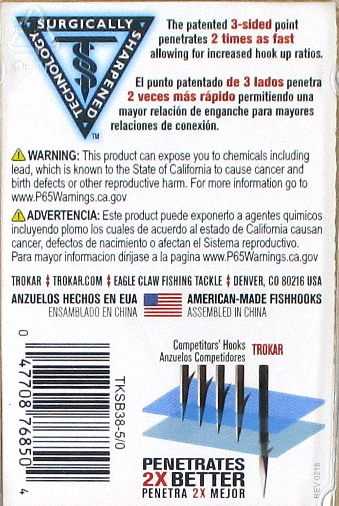 Fishing Hooks Set - 12 Packs Trokar 5/0 Weighted Swimbait Head 3/8 Oz