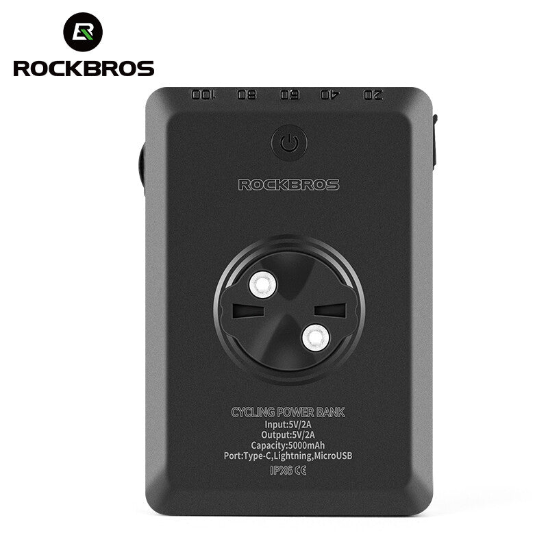 Bike Light with Built-in 5000mAh Power Bank Waterproof Front Light USB