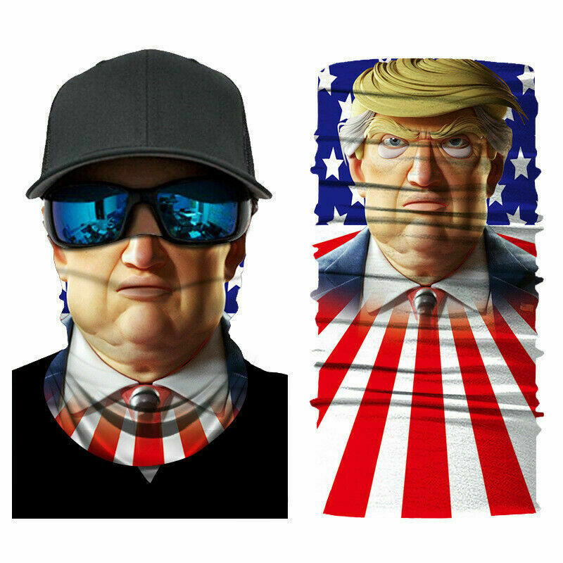 Motorcycle Balaclava Face Mask Neck Gaiter for Riders - Donald Trump Face Cover