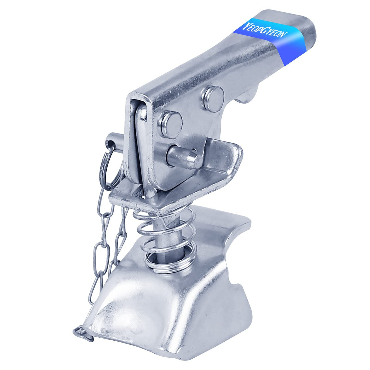 Trailer Coupler Latch with Chain 2 Inch 5000Lbs Capacity - Rust-Resistant Steel