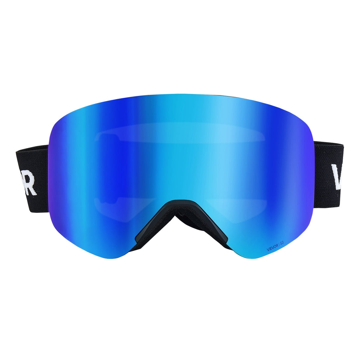 Magnet Cylindrical Ski Goggles Dark Blue Revo Coating Snow Goggles