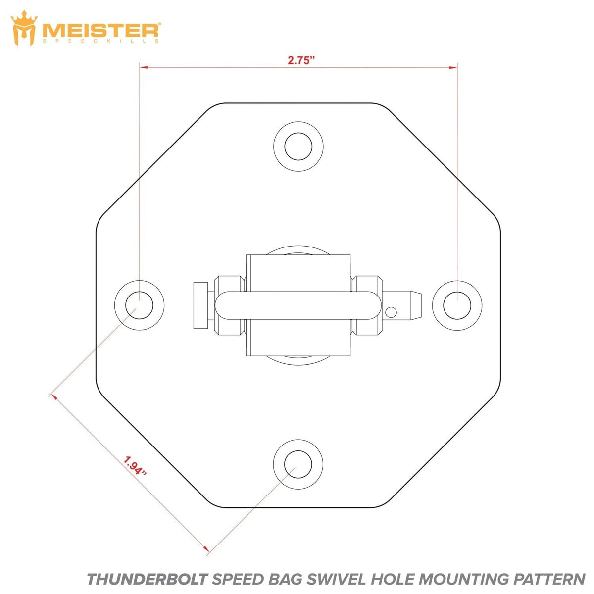 Speed Bag Swivel with Triple Bearing for Boxing Training - Professional Grade