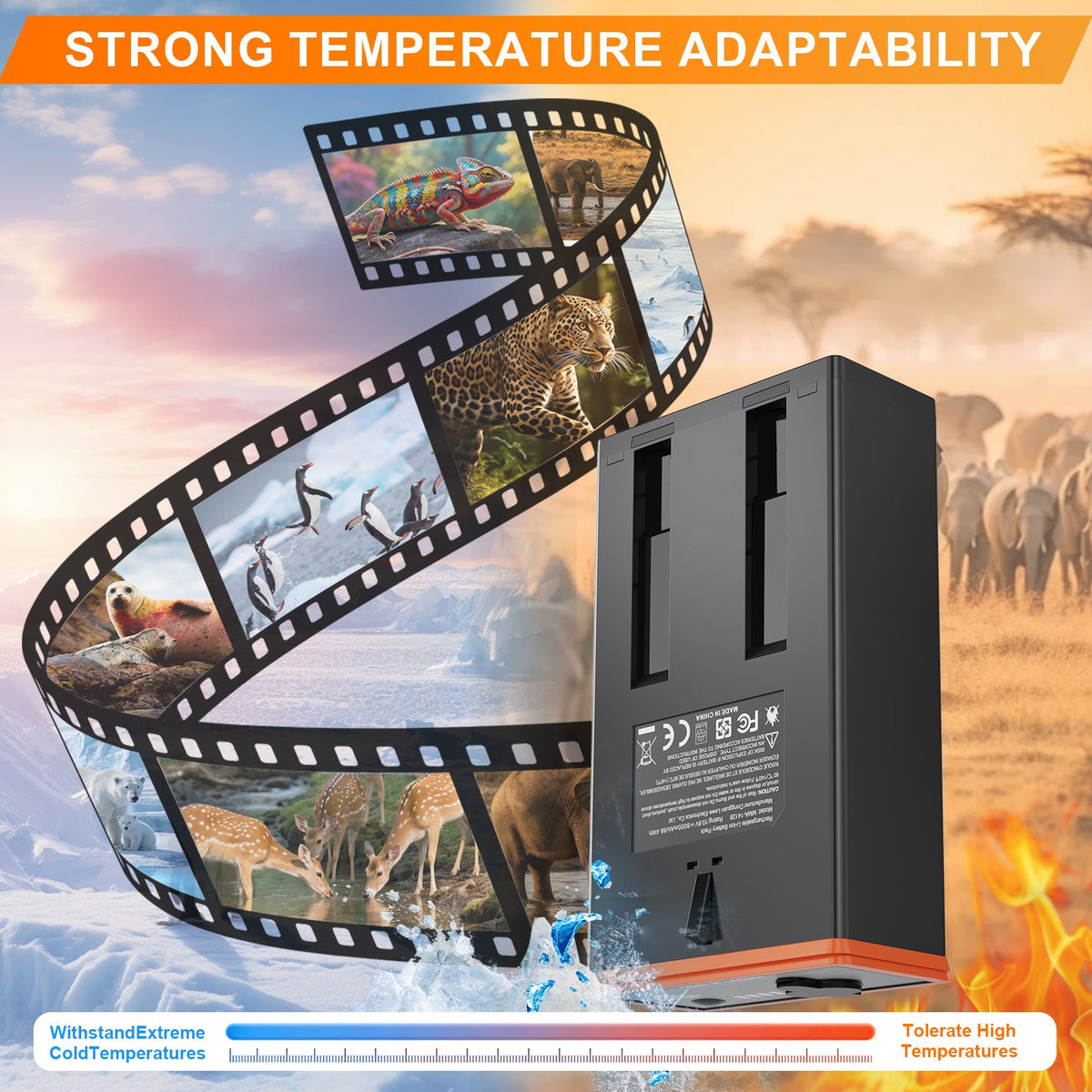 4Pack 8000mAh Rechargeable Battery for Moultrie Cellular Trail Cameras EDGE Series