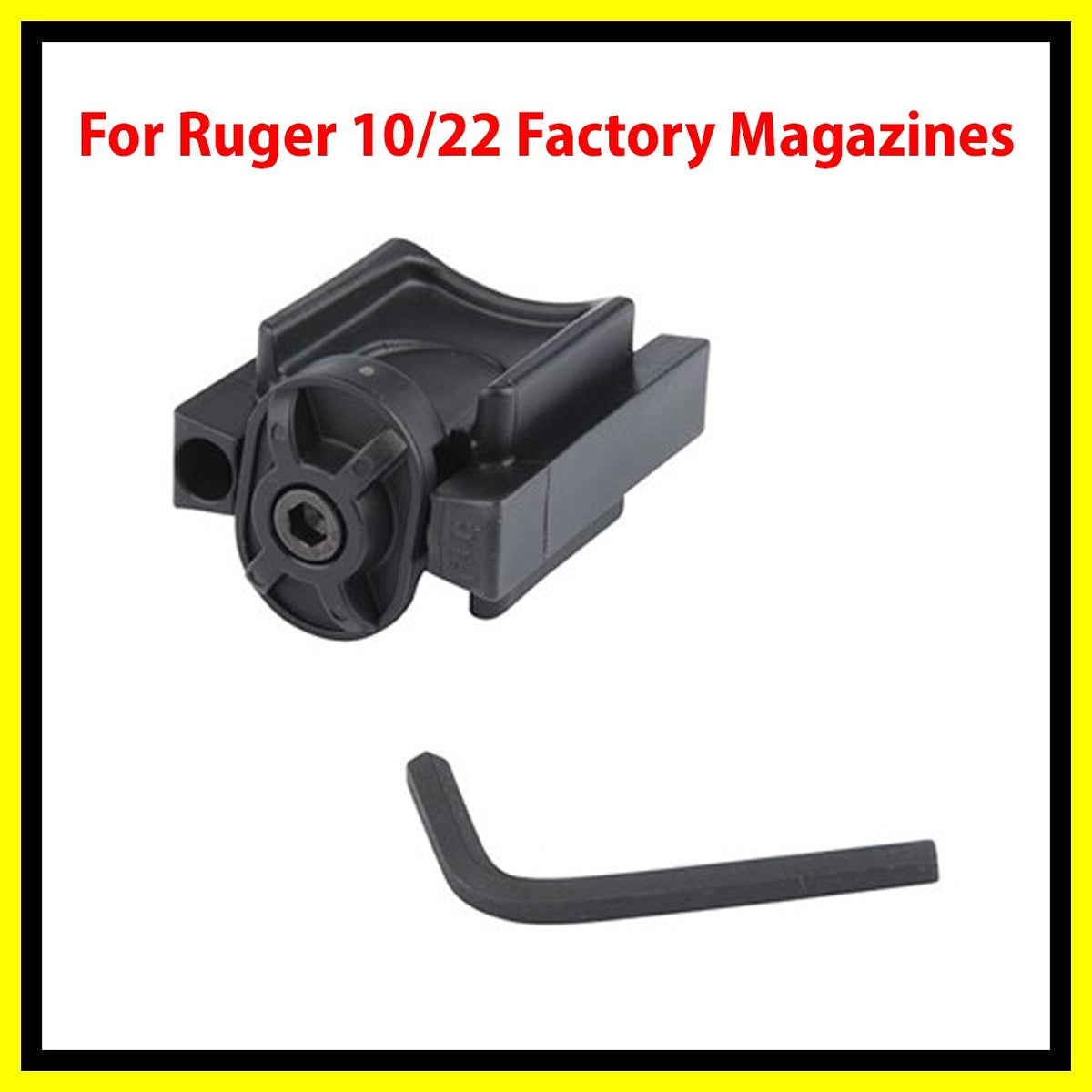 Magnetic Connector for Ruger 10/22 Rifle Rotary Magazines - Black
