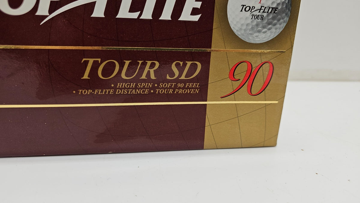 Golf Balls - Vintage Top-Flite Tour SD 90 High Spin Soft Feel - Dozen