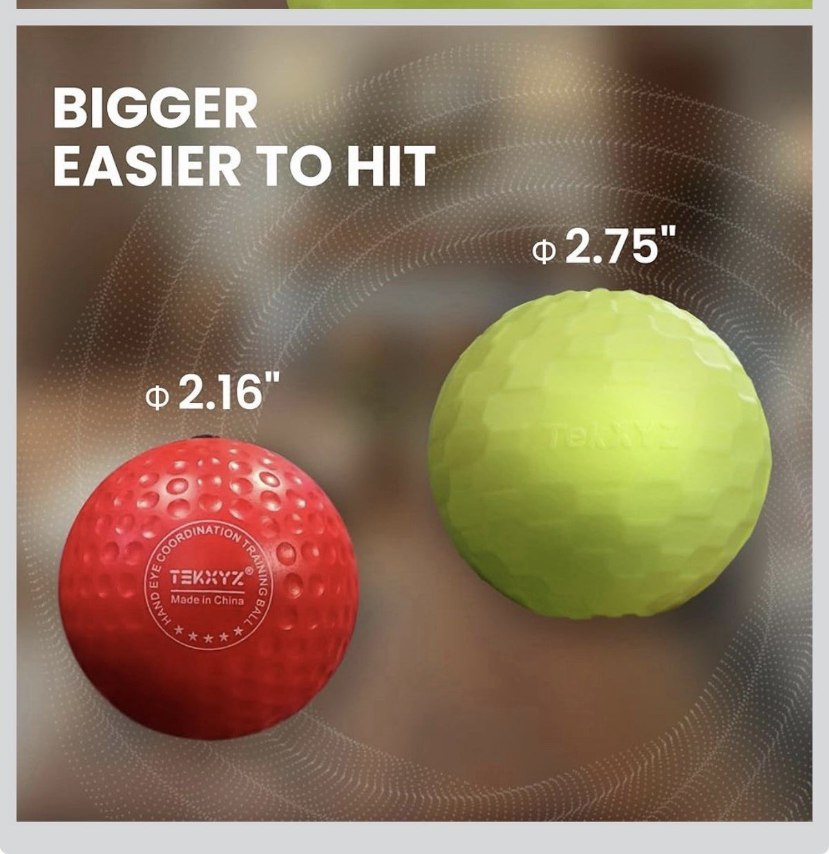 Glow-in-The-Dark Reflex Ball with Counter App Neon Yellow Fitness Toy