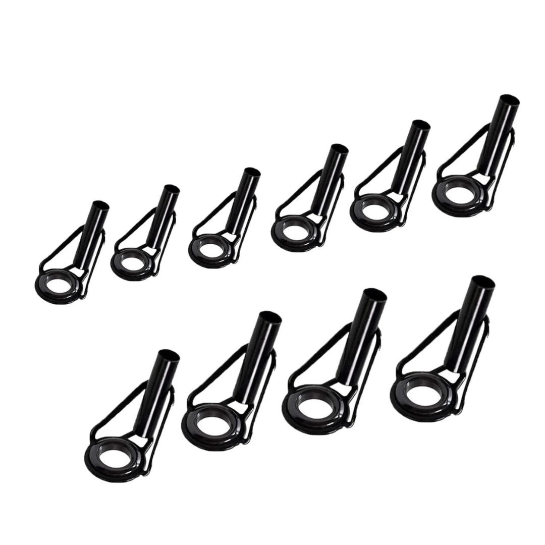 Fishing Rod Tip Repair Kit Stainless Steel Guide Tips Set for Casting and Spinning Rods