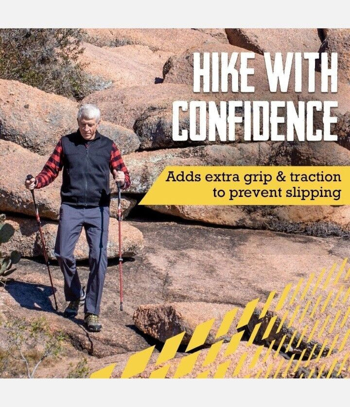 Walking Stick Tips Pack of 6 - Rubber Replacement Tips for Hiking Poles