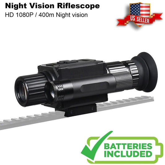 Night Vision Scope 5X AI Zoom HD 1080P with Shockproof 400M Range