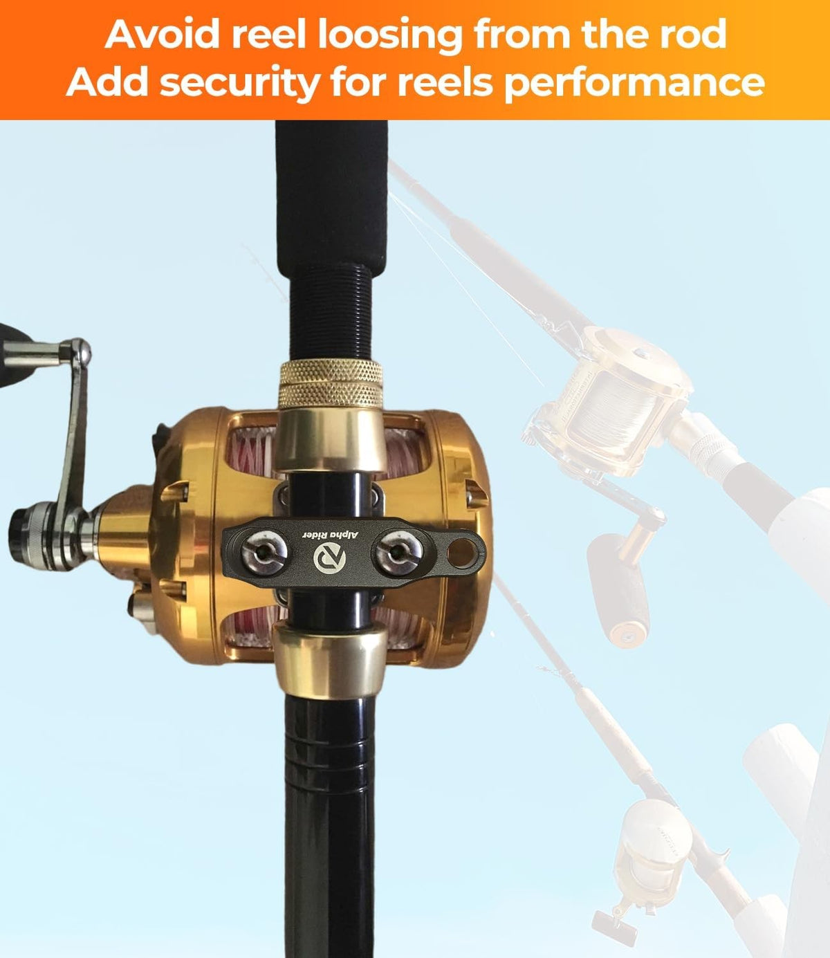 Fishing Reel Clamp for PENN International 20-70 Series - Anodized Aluminum