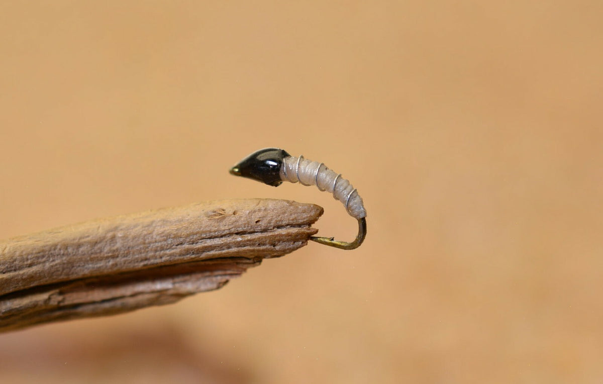 Miracle Midge White Nymph Fly Assorted Sizes - Mustad Signature Hooks