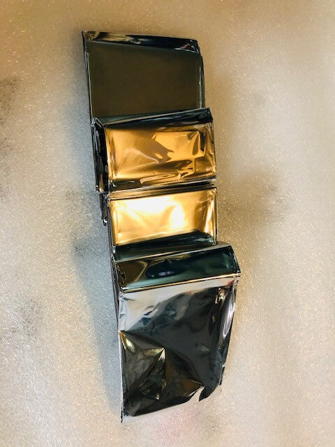 Emergency Thermal Blanket Pack of 20 - Waterproof Mylar Foil Insulation 52x84 Inches