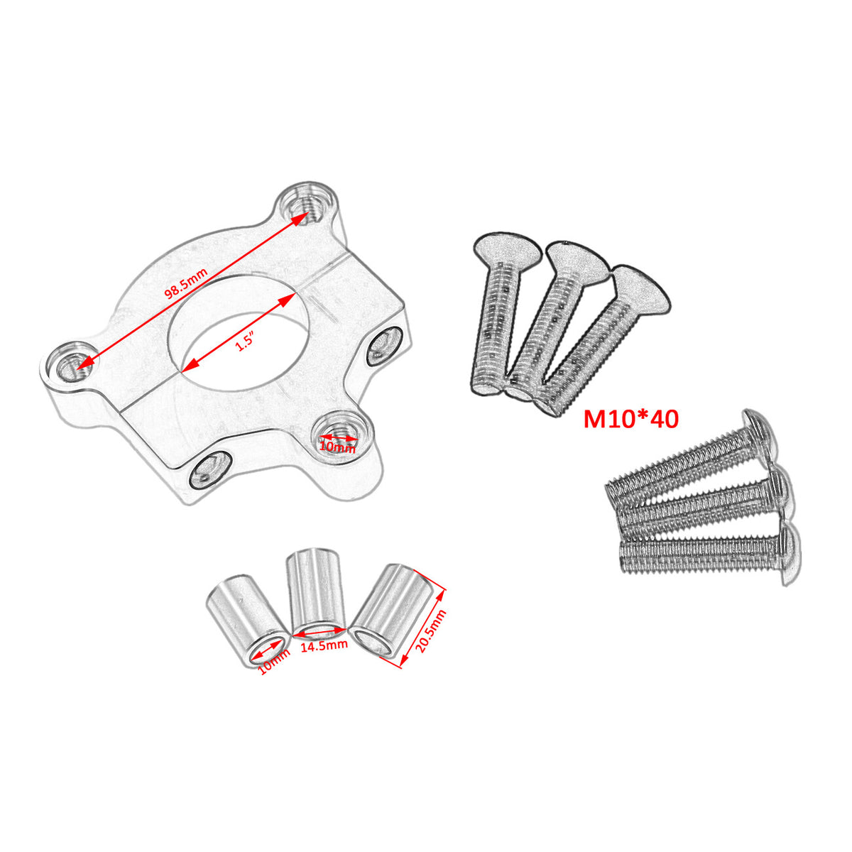 Motorized Bicycle Sprocket Adapter 36T for 80cc 2 Stroke Bikes - CNC Black
