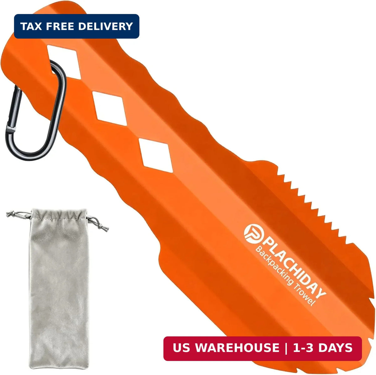 Ultralight Camping Trowel with Handle - Sand Shovel for Backpacking & Emergency