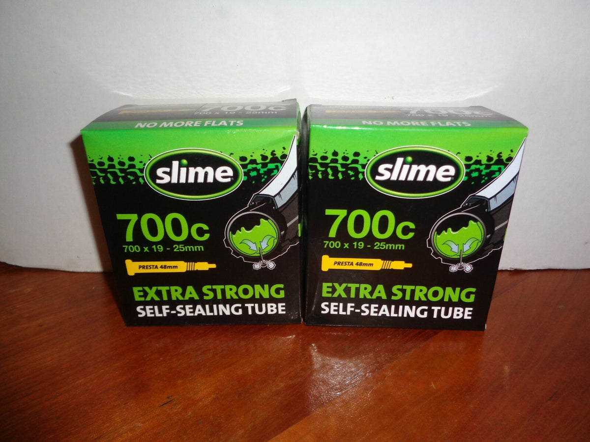 2 Pack Bicycle Inner Tubes 700c Extra Strong Self Sealing with Presta Valve 19-25mm