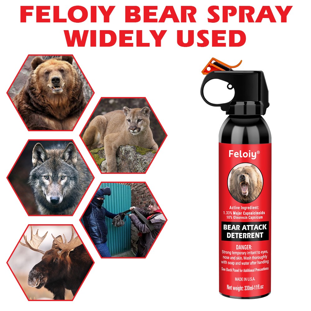 Bear Spray 11oz Personal Defense with Free - Up to 30ft Range