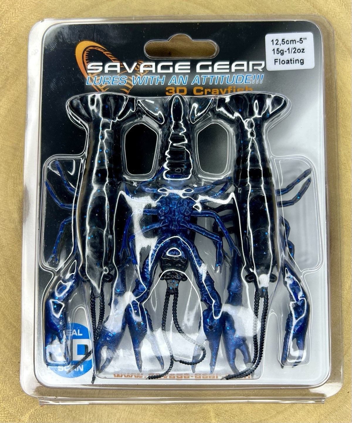 5-Inch Crawfish Bait for Bass Fishing - Realistic Lifelike Crawfish Lure