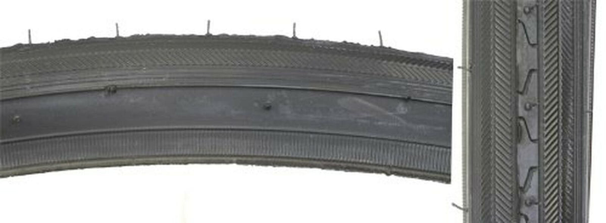 27x1-1/4 Bicycle Tire - Raised Center Low Resistance Road Bike Tire