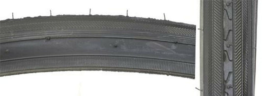 27x1-1/4 Bicycle Tire - Raised Center Low Resistance Road Bike Tire