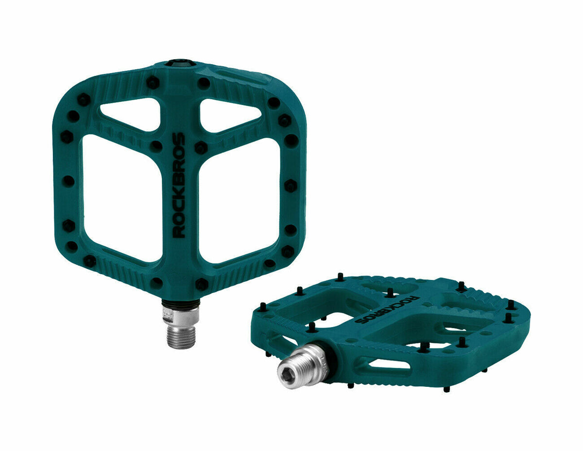 Lightweight Nylon Bike Pedals with 9/16" DU Bearings for Mountain & Road Bikes