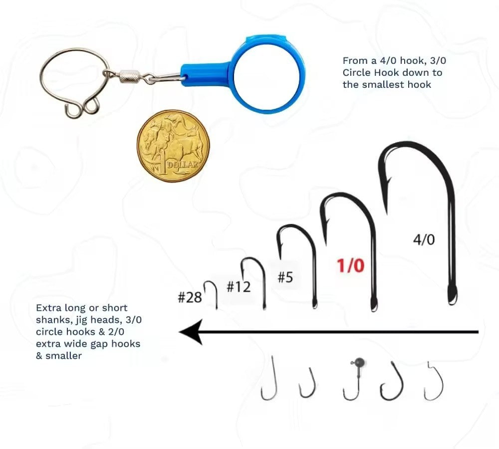Fishing Knot Tying Tools Set 4 Pack - Hook Covers & Accessories for Safe, Easy Fishing