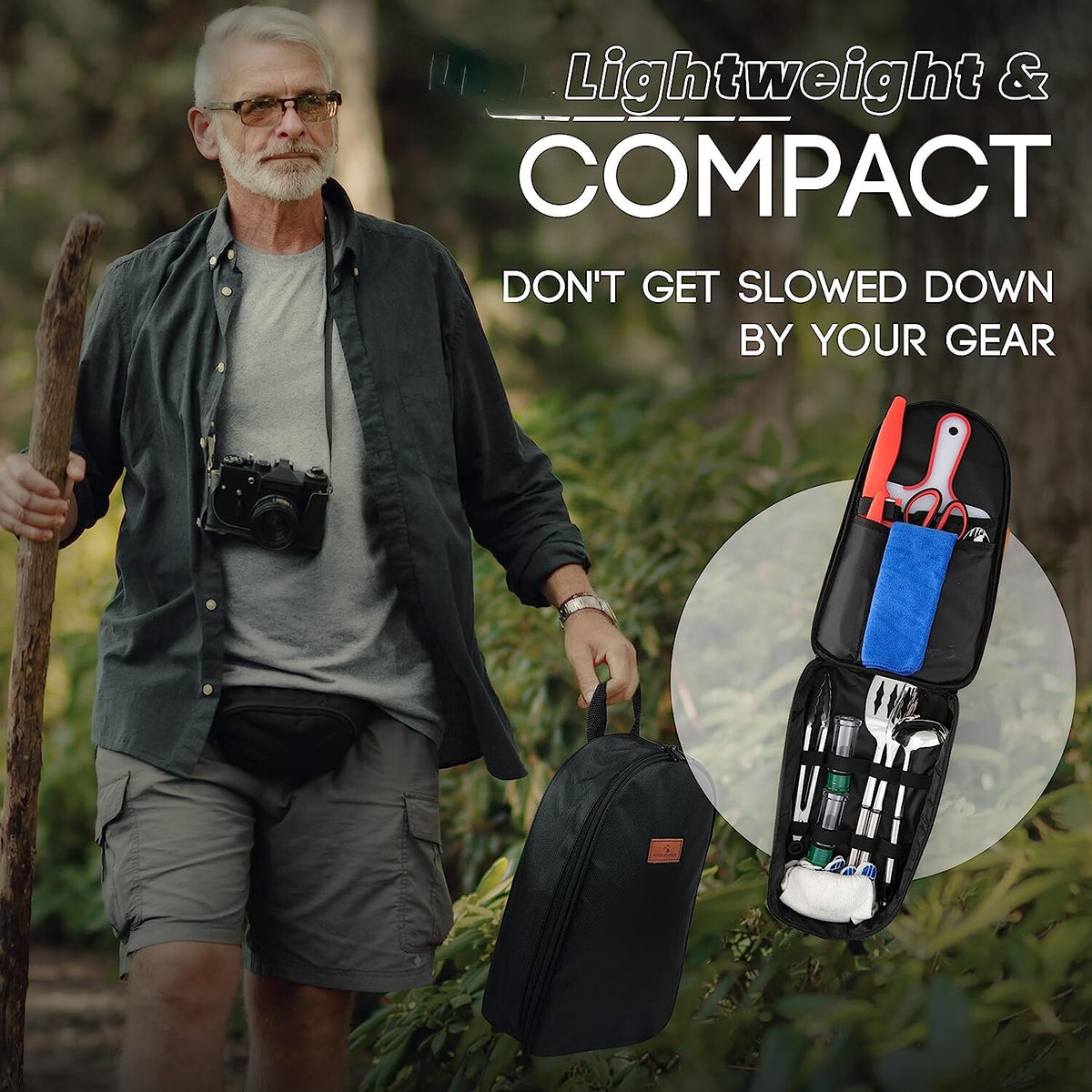 Portable Camping Cookware Set for Outdoor Cooking & Picnics