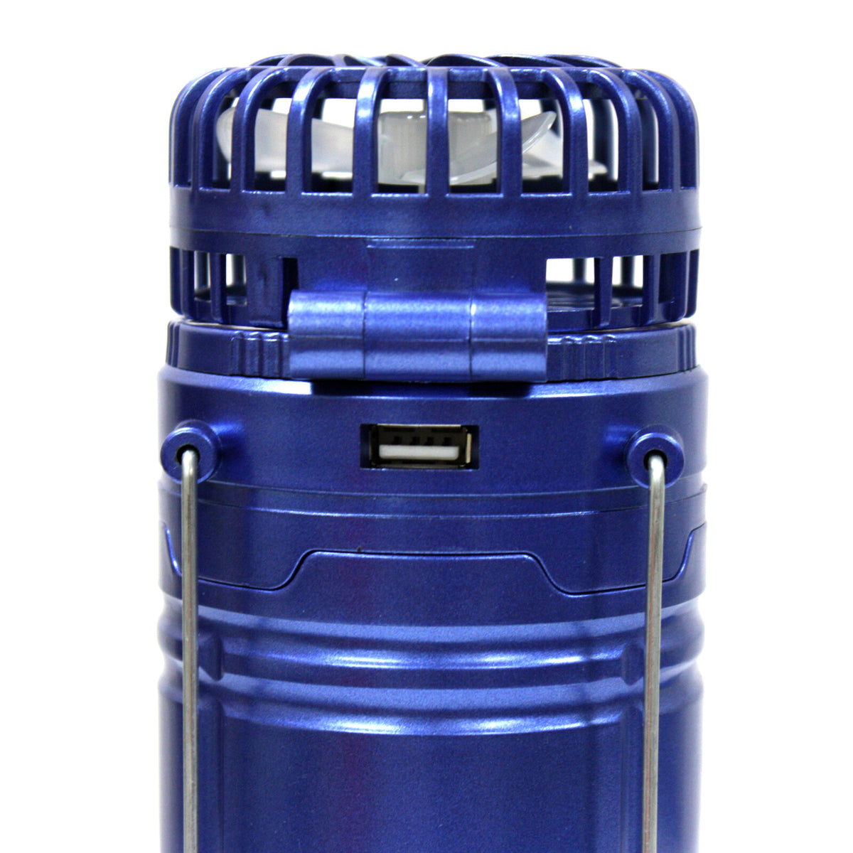 Rechargeable Solar Camping Lantern with Fan & Power Bank - Water Resistant LED Light