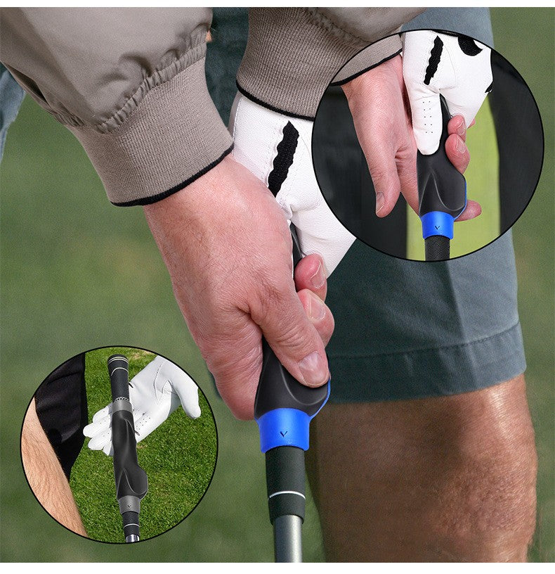 Golf Grip Trainer Aid Attachment for Right & Left Handed Beginners Outdoor Practice