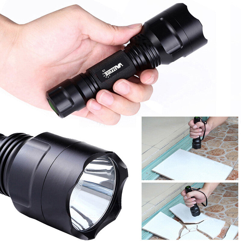 LED Green Light Scope Flashlight with Mount for Hunting and Shooting