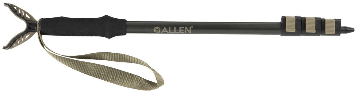 Shooting Monopod with Adjustable Aluminum Pole and Padded Grip - Black Matte Finish
