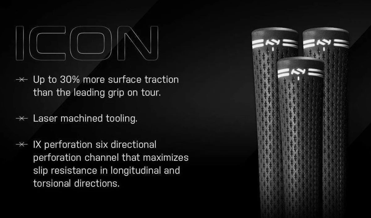 Golf Club Grip Bundle - True Temper Icon .600 Inch Core, Multiple Quantity Options