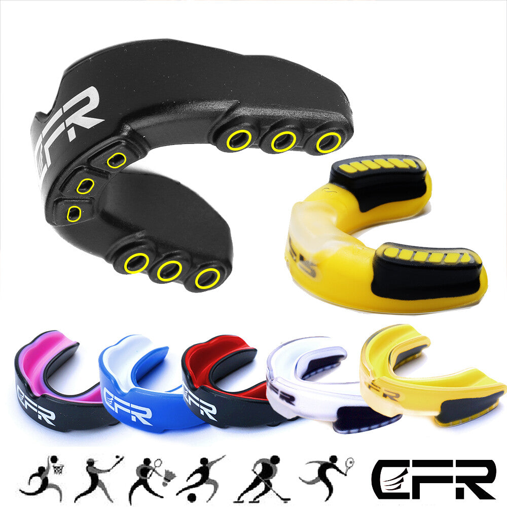 Sports Mouth Guard with Case for Teeth Grinding Boxing MMA - Custom Fit, Impact Protection