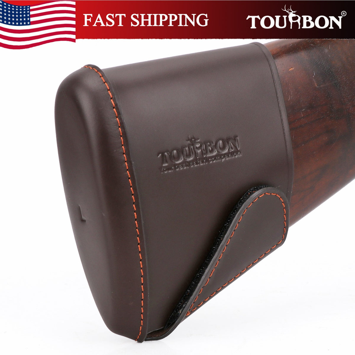 Leather Recoil Pad for Rifle and Shotgun Stock - Adjustable Shooting Cushion