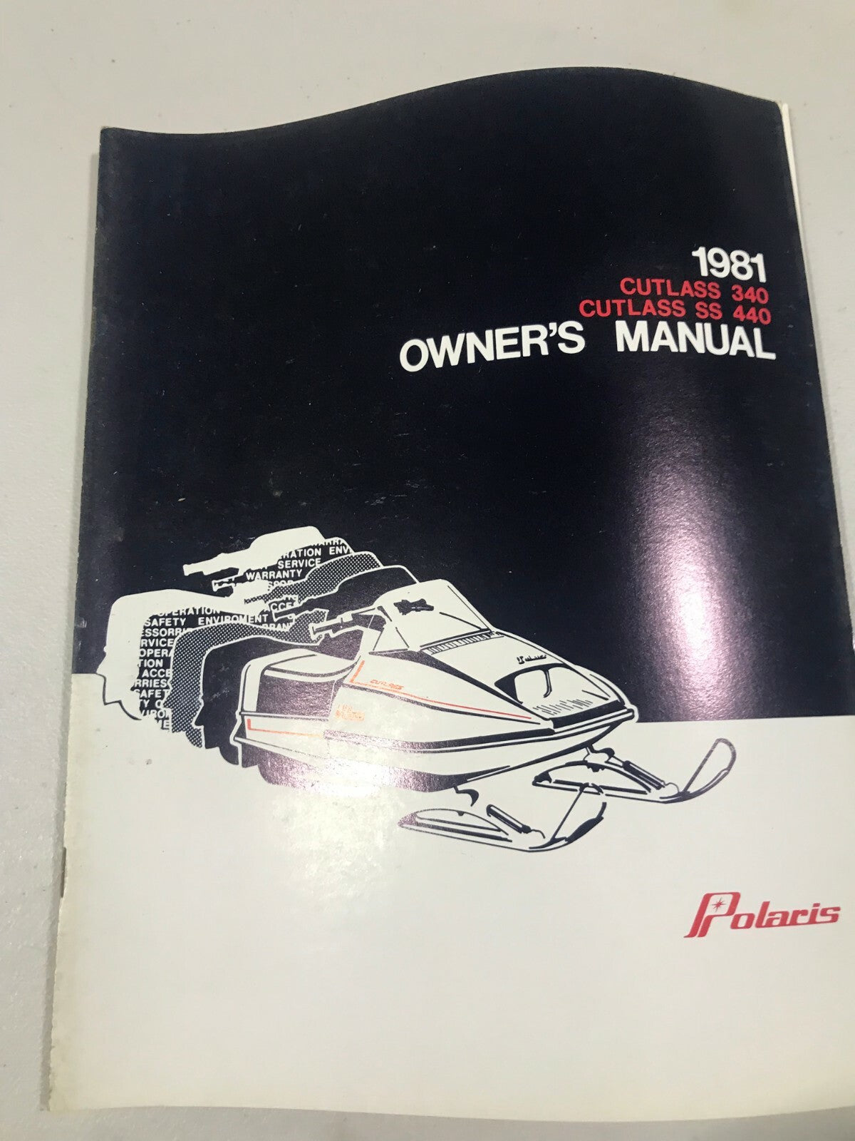 NOS 1981 Polaris Snowmobile Owner's Manual for Cutlass 340 & SS 440