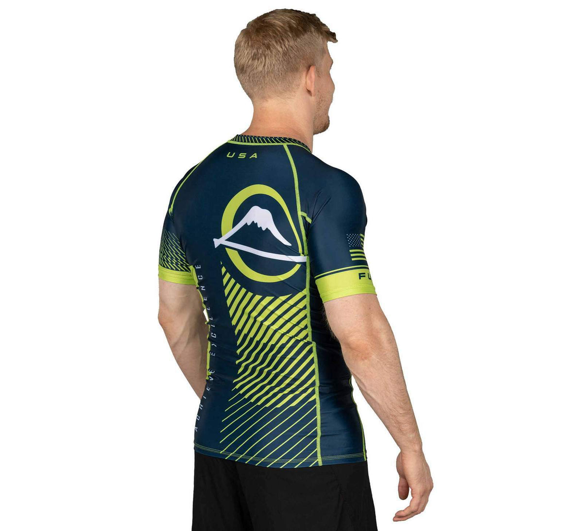 Short Sleeve MMA Rashguard for Boxing and Martial Arts - Navy Blue