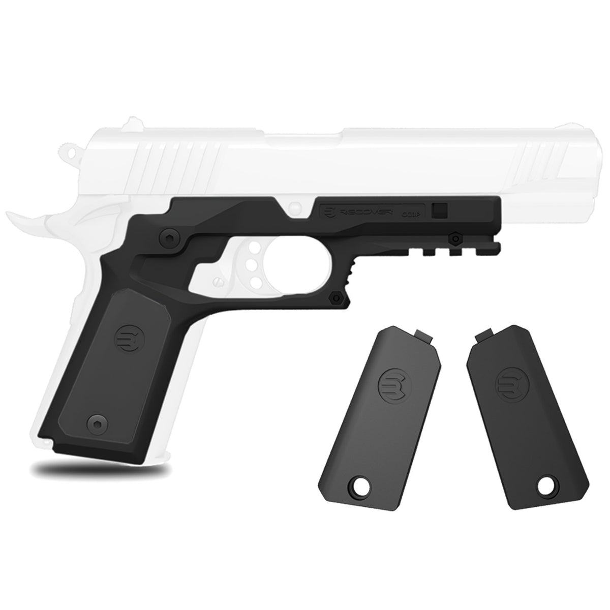 1911 Pistol Rail & Grip System - Universal Mount for Accessories, Easy Install